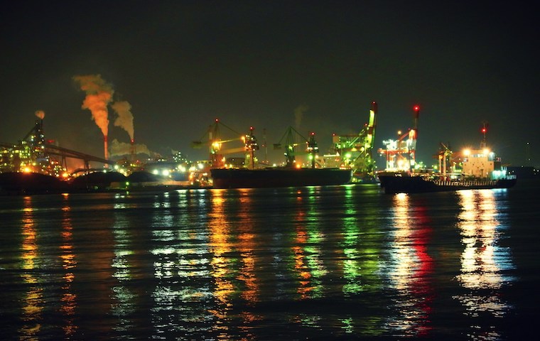 名古屋港の夜景